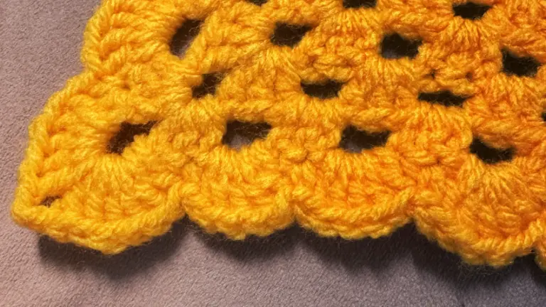 Muschelkante häkeln – romantischer Abschluss für dein Häkelstück