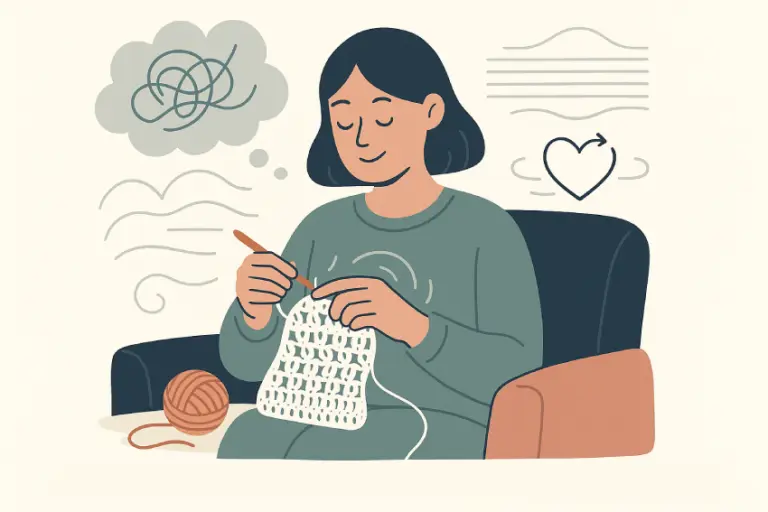 Häkeln als Stressabbau: Warum Häkeln gut für die mentale Gesundheit ist