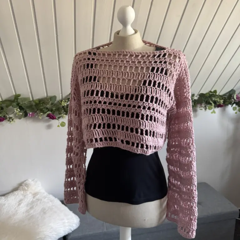 Luftiges Häkel-Top für den Frühling – einfache Anleitung für Anfänger